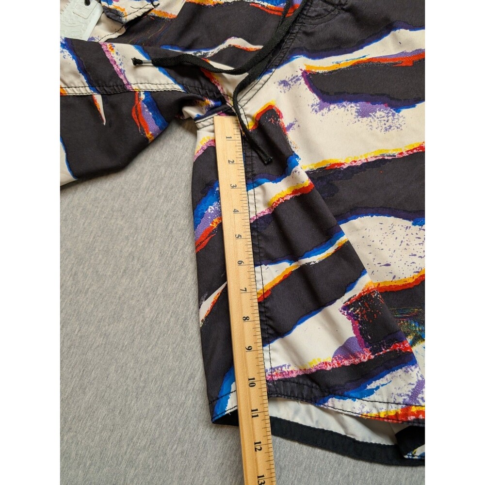 Y2K FOX Board Shorts Cargo Pocket Swim Trunks Mens Size 33 With Bottle Opener - Picture 5 of 9